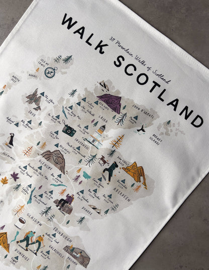 Walk Scotland Tea Towel