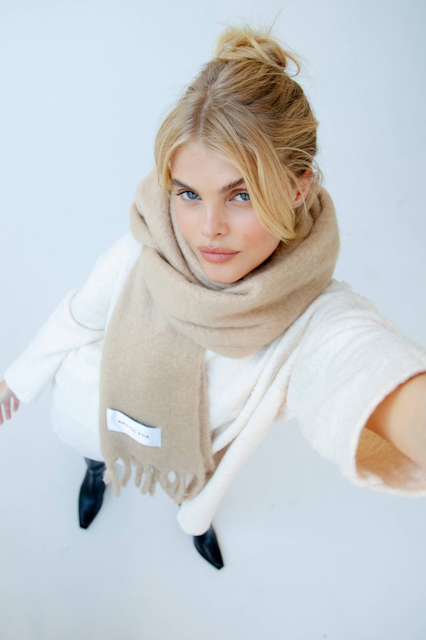 The Reykjavik Scarf - 100% Recycled - Pinecone Beige - AW24