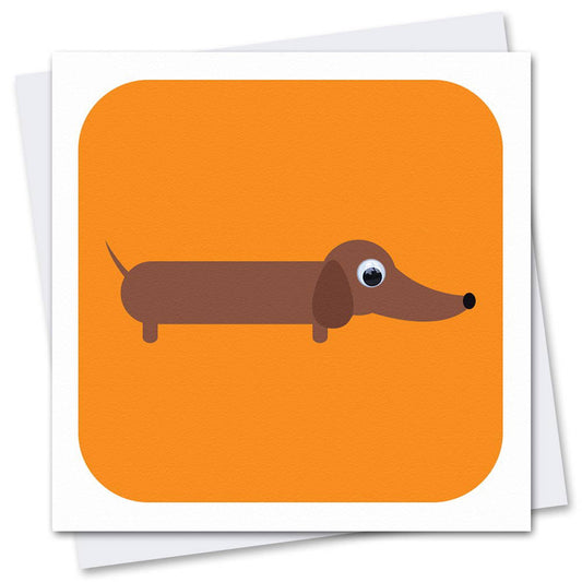 Sol Sausage Dog Birthday Card