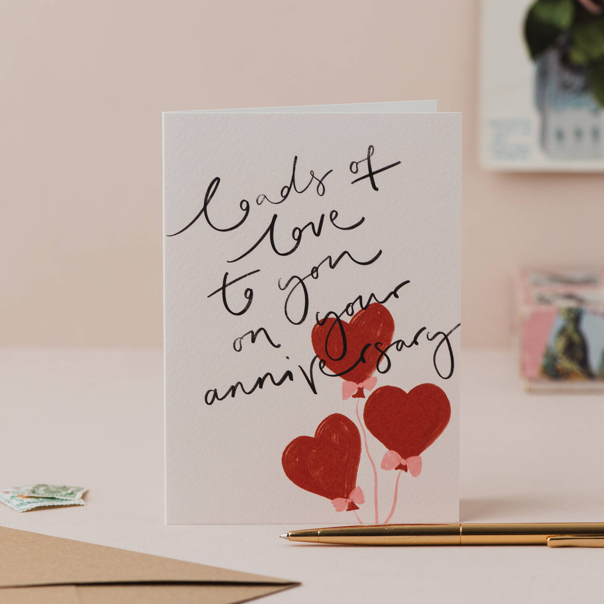 Loads of Love to you on your Anniversary Card: Naked