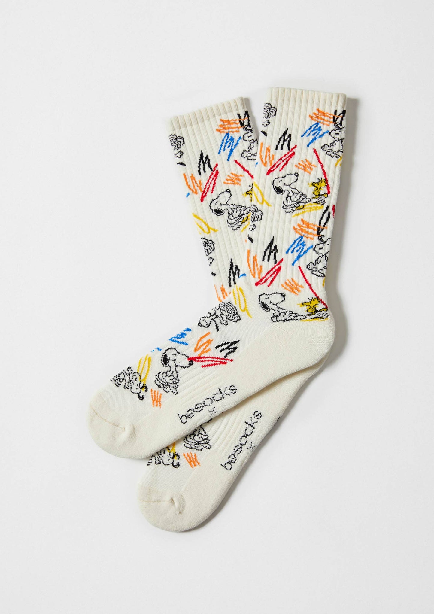 BeSnoopy Paint - 100% Organic Cotton Socks: Beige / Intl / 36/40
