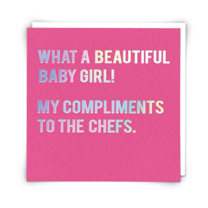 Beautiful Baby Girl Greetings Card