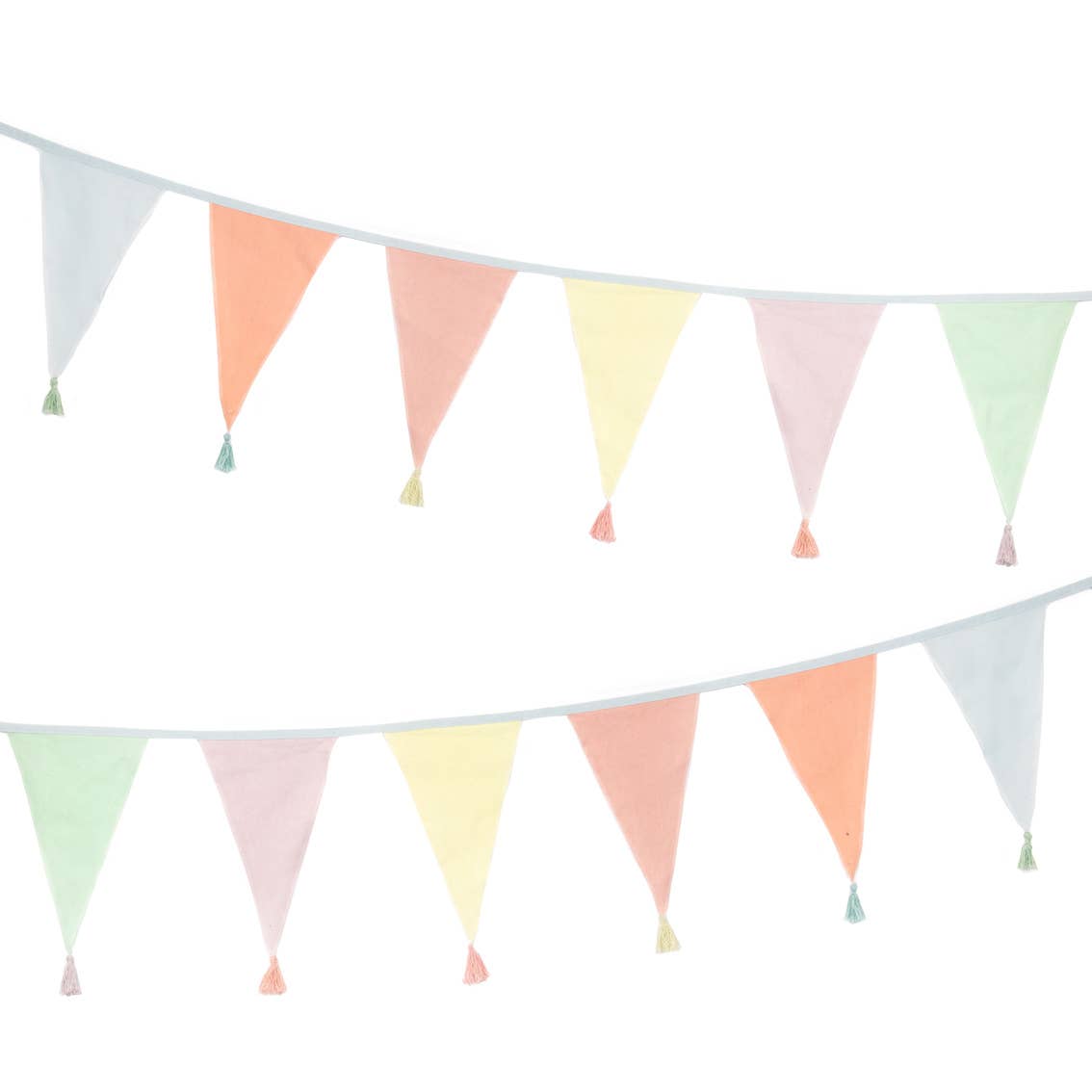 Pastel Fabric Bunting 3m | Tea Party| Summer Party |