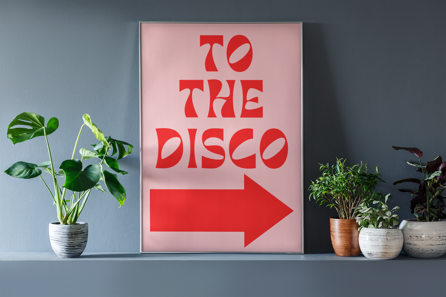 To the disco arrow print: A5