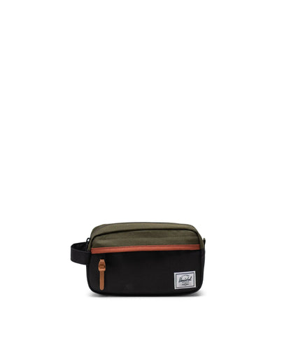 Herschel Chapter Small Travel Kit - Black/Ivy