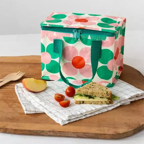 Pink And Green Daisy Lunch Bag