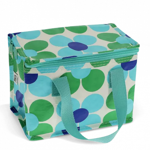 Blue And Green Daisy Lunch Bag