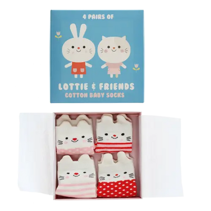 Socks -Set of 4 Lottie and Friends