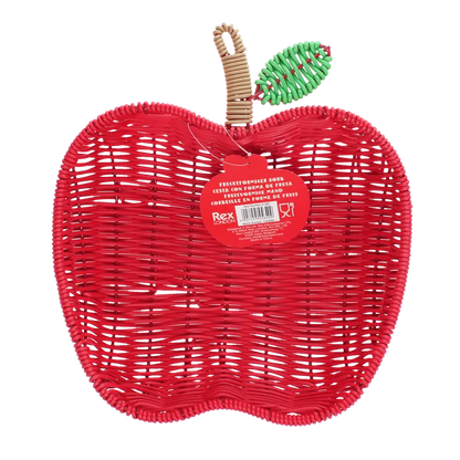Summer fruit woven basket - Apple