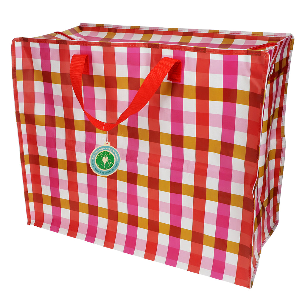 Pink Gingham Jumbo Bag