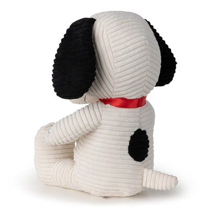 Snoopy Corduroy Cream In Giftbox