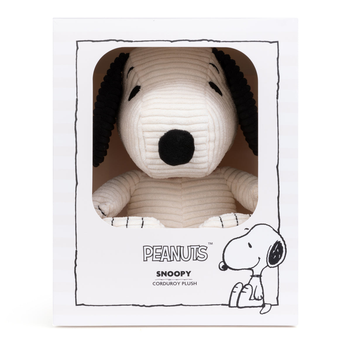 Snoopy Corduroy Cream In Giftbox