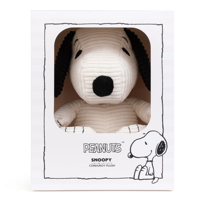Snoopy Corduroy Cream In Giftbox