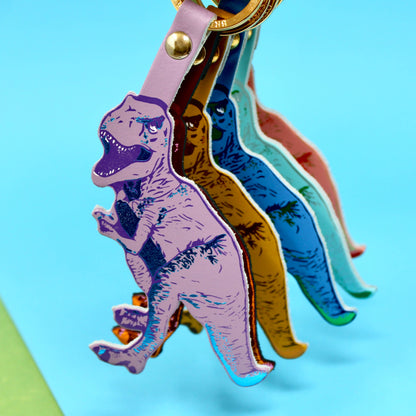 T-Rex Key Fob: Turquoise