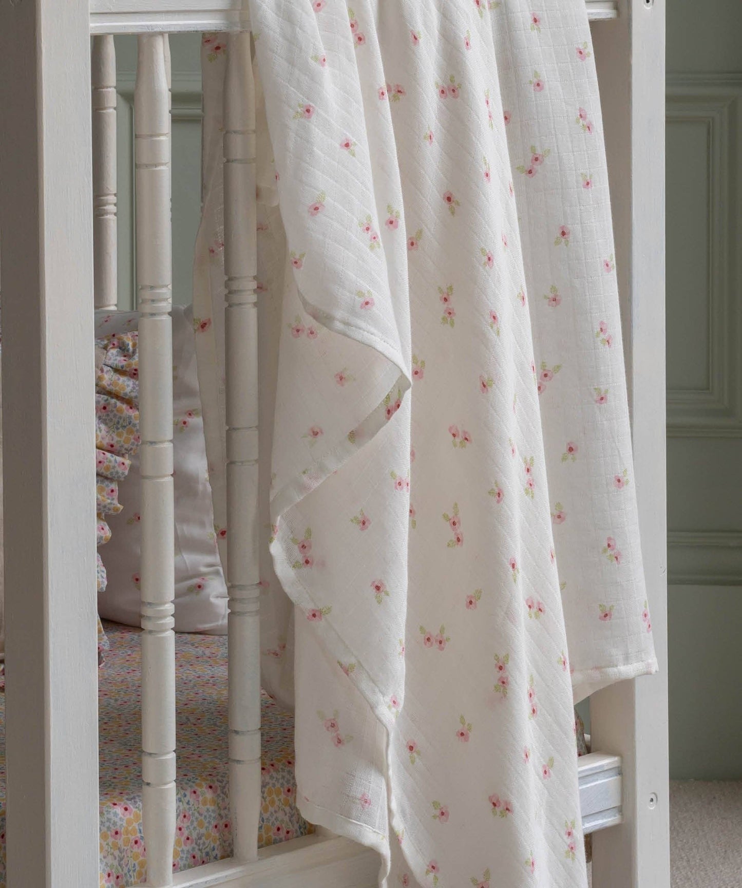 Extra Large Organic Baby Muslins, Single - Anemone