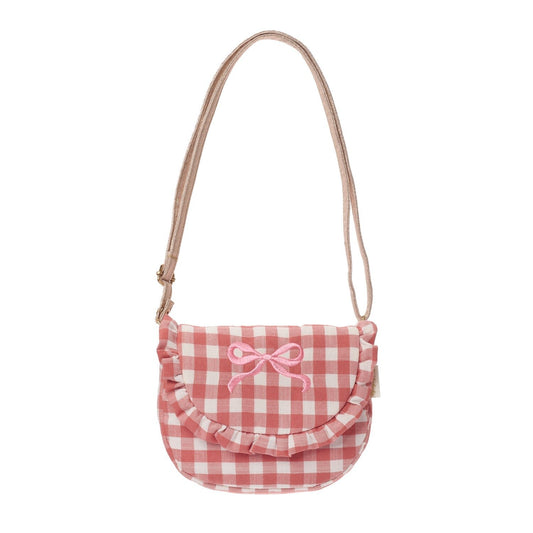 Gingham Ruffle Bow Bag
