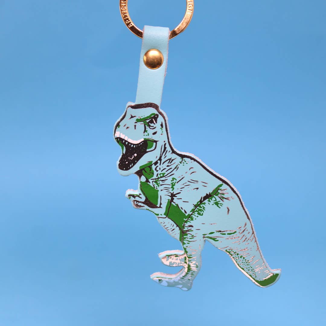 T-Rex Key Fob: Turquoise