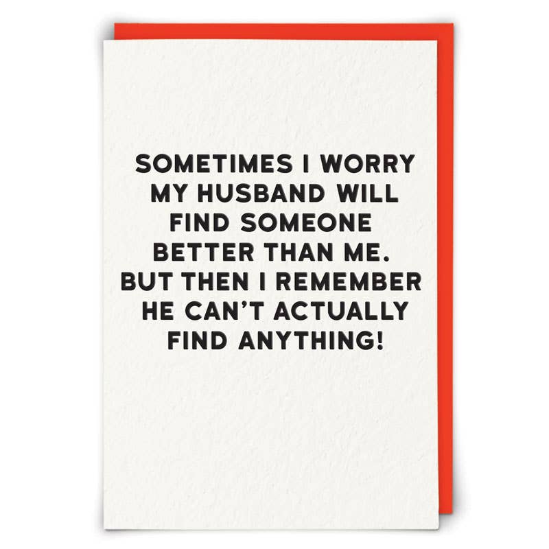Sometimes I Worry Greeting Card