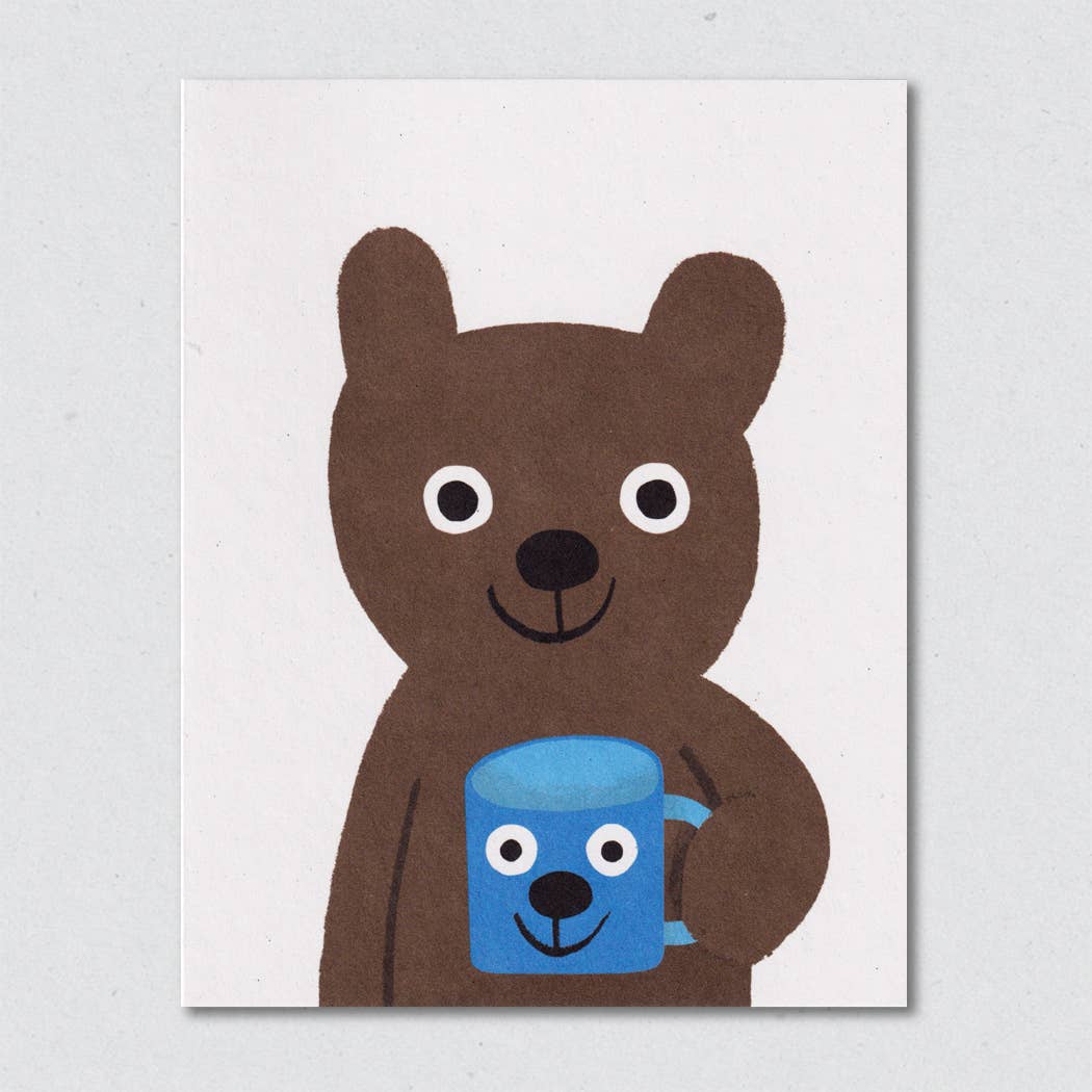 Beverage Bear Greeting Card