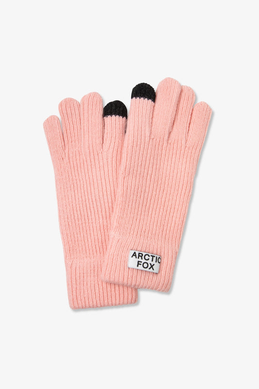 Arctic Fox Recycled Bottle Gloves - Pastel Pink