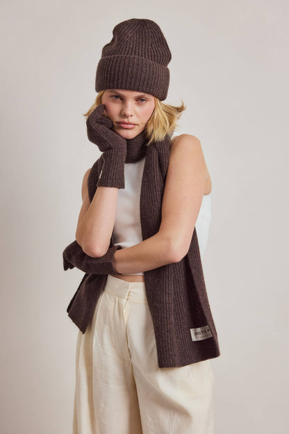 Cashmere Gloves - Chocolate Brown - AW26
