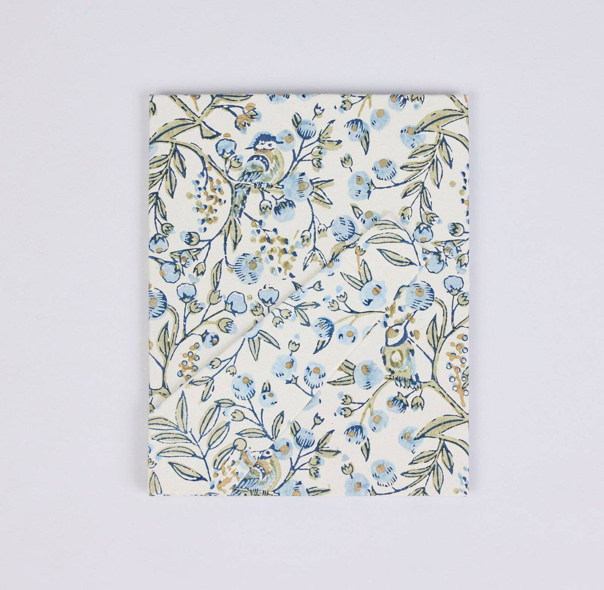 Block Printed Picture Frame (5x7) - Songbird Blue Stone