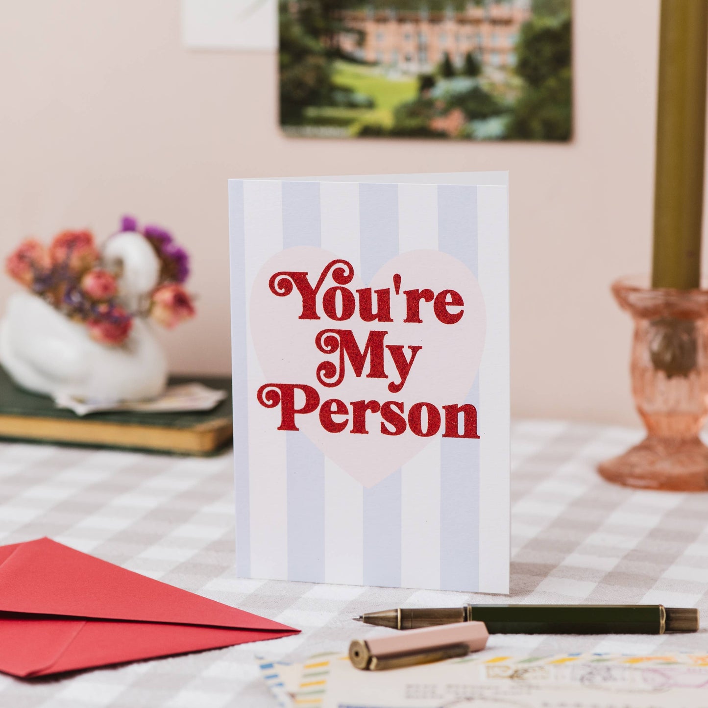 'You're my Person' Card with Biodegradable Glitter: Cellophane