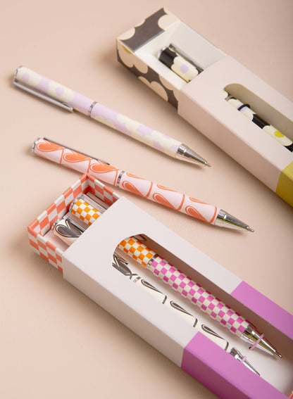 Lilac Flower Boxed Pen