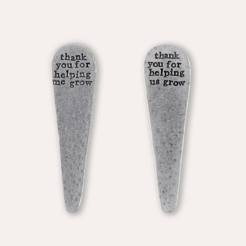'Thank You For Helping Me Grow' Plant Marker: Thank you for helping me grow