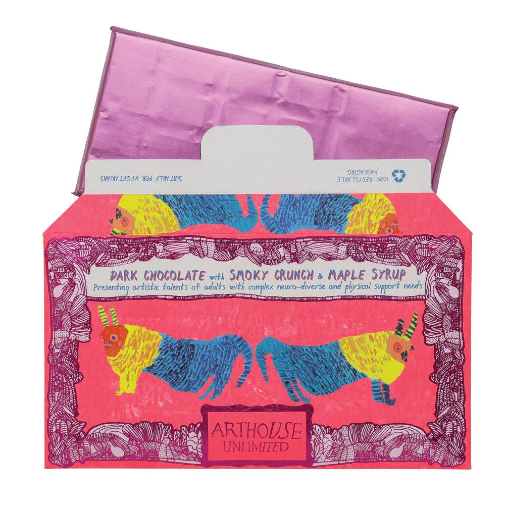 Before & After the Dentist, Dark Chocolate Bar with Smoky Crunch & Maple Syrup