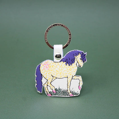 Horse Key Fob: Acid Green