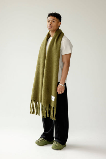 The Reykjavik Scarf - 100% Recycled - Sea Kelp - AW24