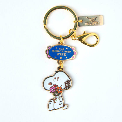 Peanuts World's Best Keyring Wife