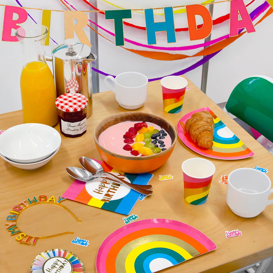 Rainbow Happy Birthday Garland | 3m |
