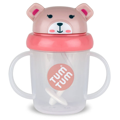 Tippy Up Sippy Cup (Series 3), with Weighted Straw (Valve Free), Betsy Bear, 200ml
