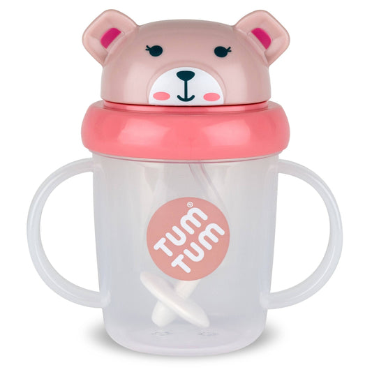 Tippy Up Sippy Cup (Series 3), with Weighted Straw (Valve Free), Betsy Bear, 200ml
