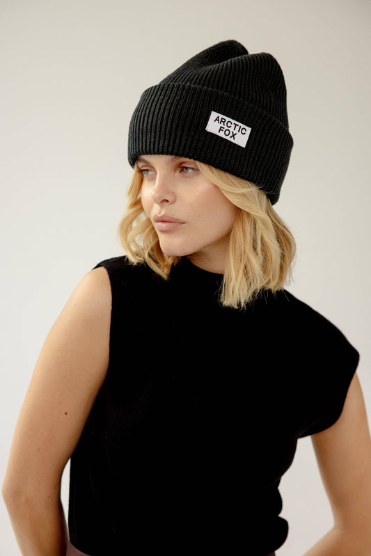 Recycled Bottle Beanie - Black Onyx - AW25