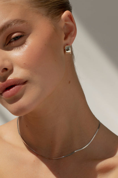 ZOE - Easy Everyday Hoop Earrings Silver
