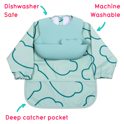 Double Up Bibs Set, Blue