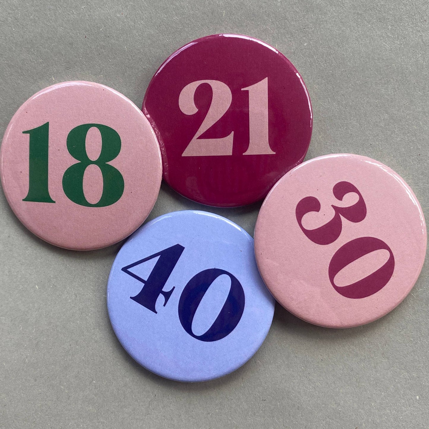 21st Retro Style Birthday Age Badge