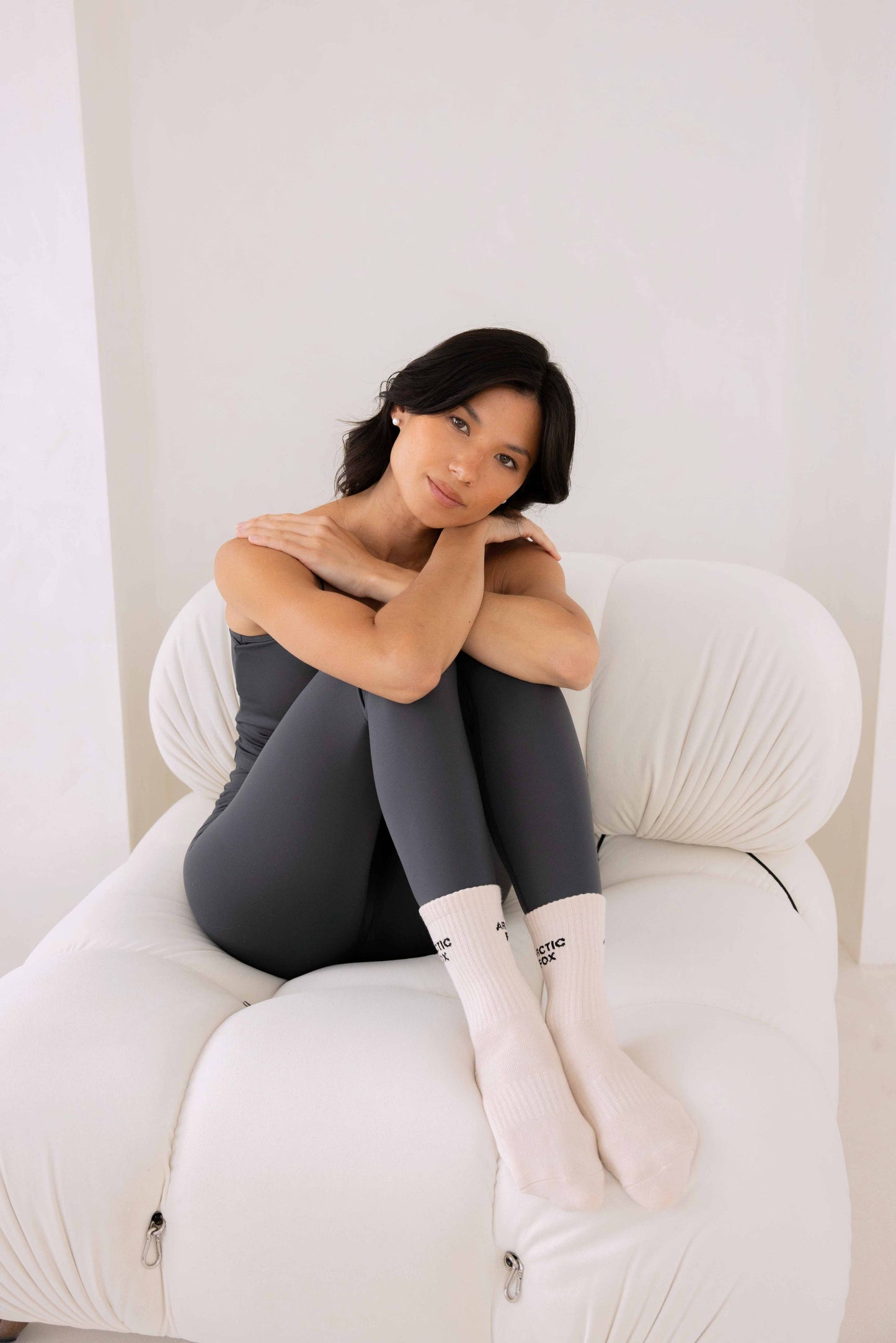 Sporty Socks - 100% Bamboo - Off White - AW25
