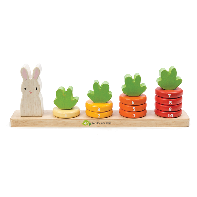 Tender Leaf Toys Counting Carrots - Kids Puzzle