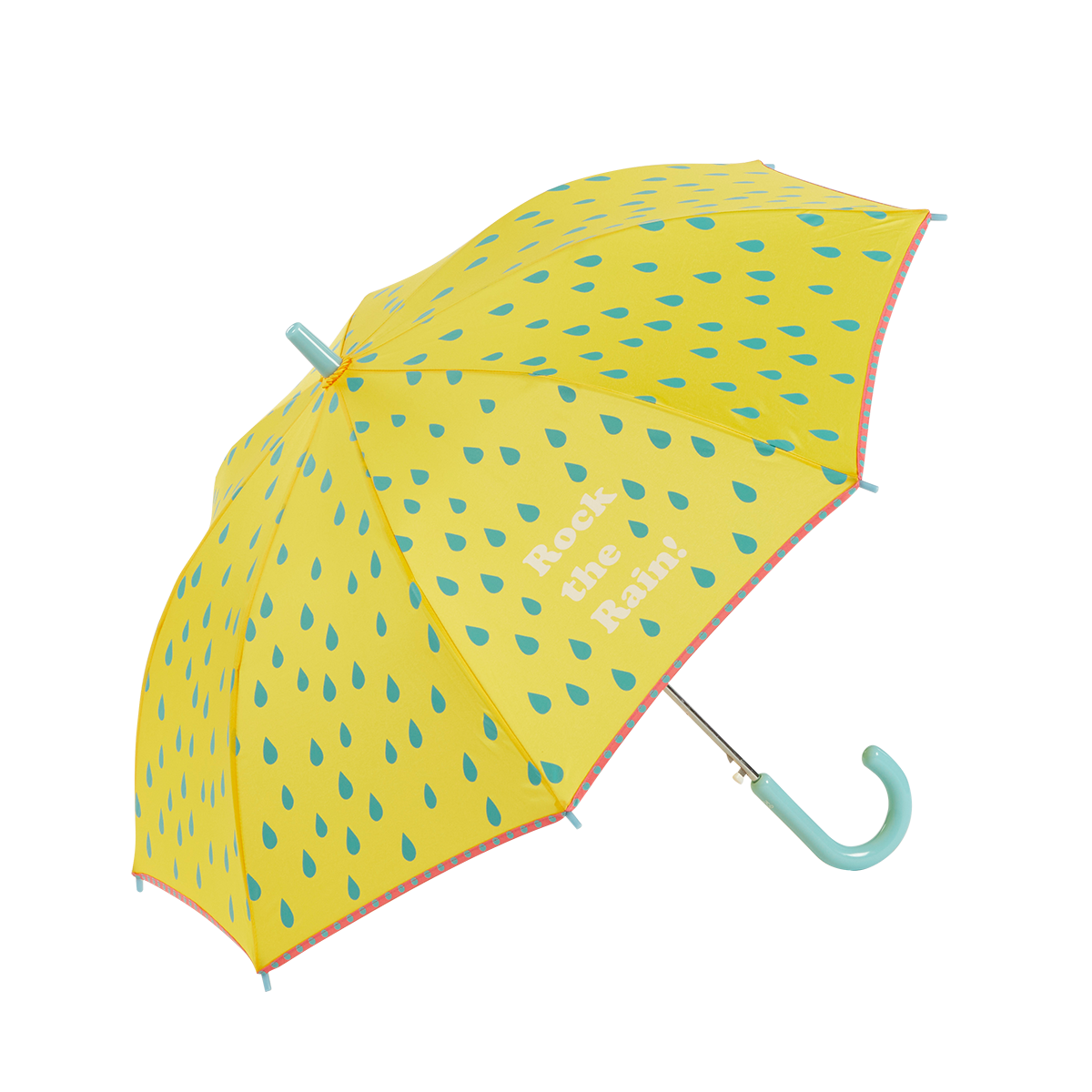 GOTTA KIDS Printed Umbrella Rock the Rain: Yellow