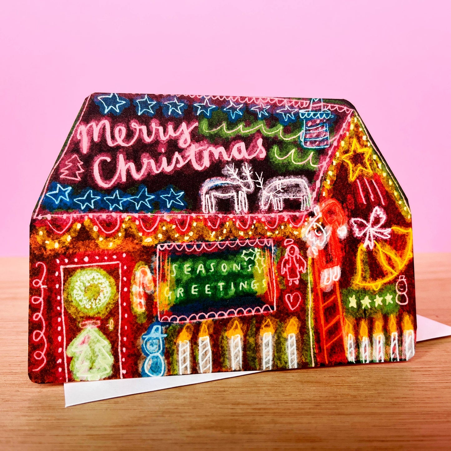 Christmas Decorations House Dream Home Card