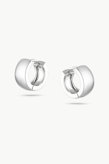 ZOE - Easy Everyday Hoop Earrings Silver