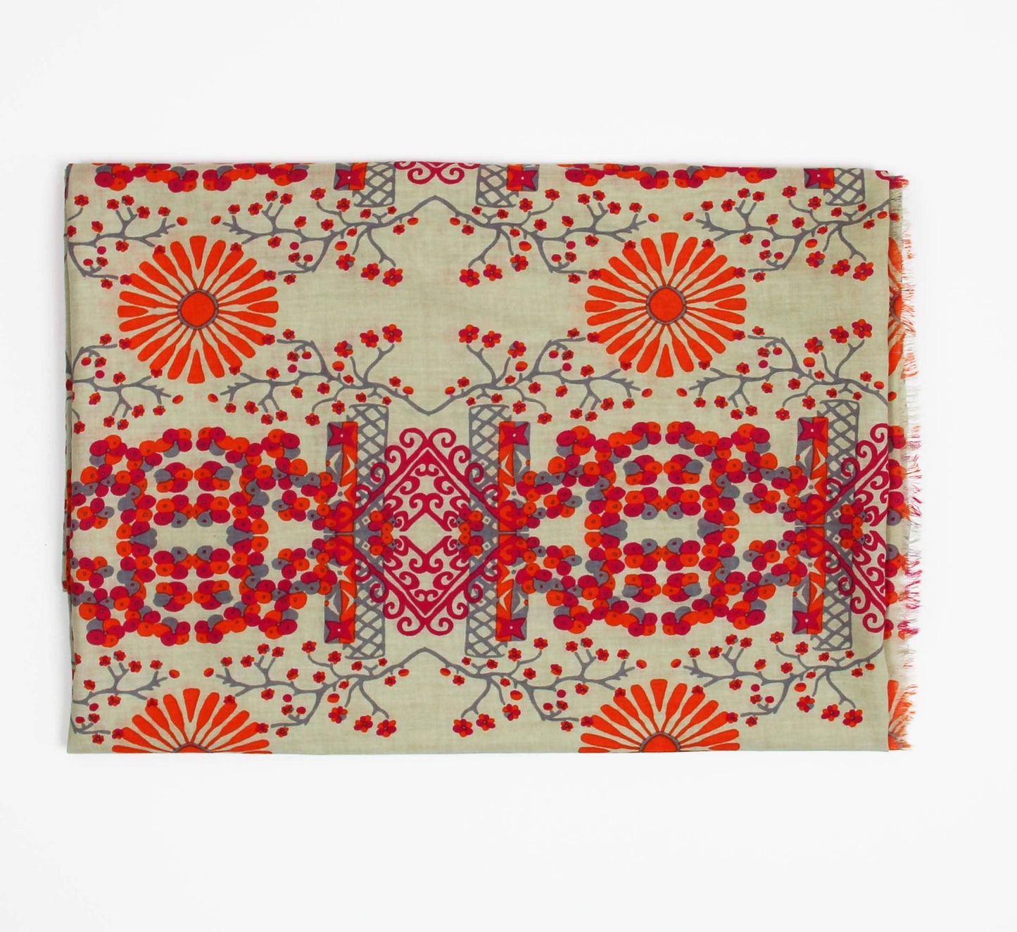 Organic Cotton Scarf Ryoko Orange