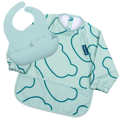 Double Up Bibs Set, Blue