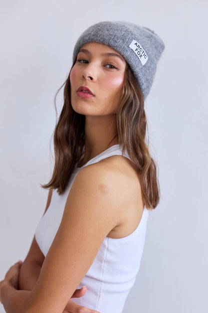 The Mohair Beanie - Arctic Grey