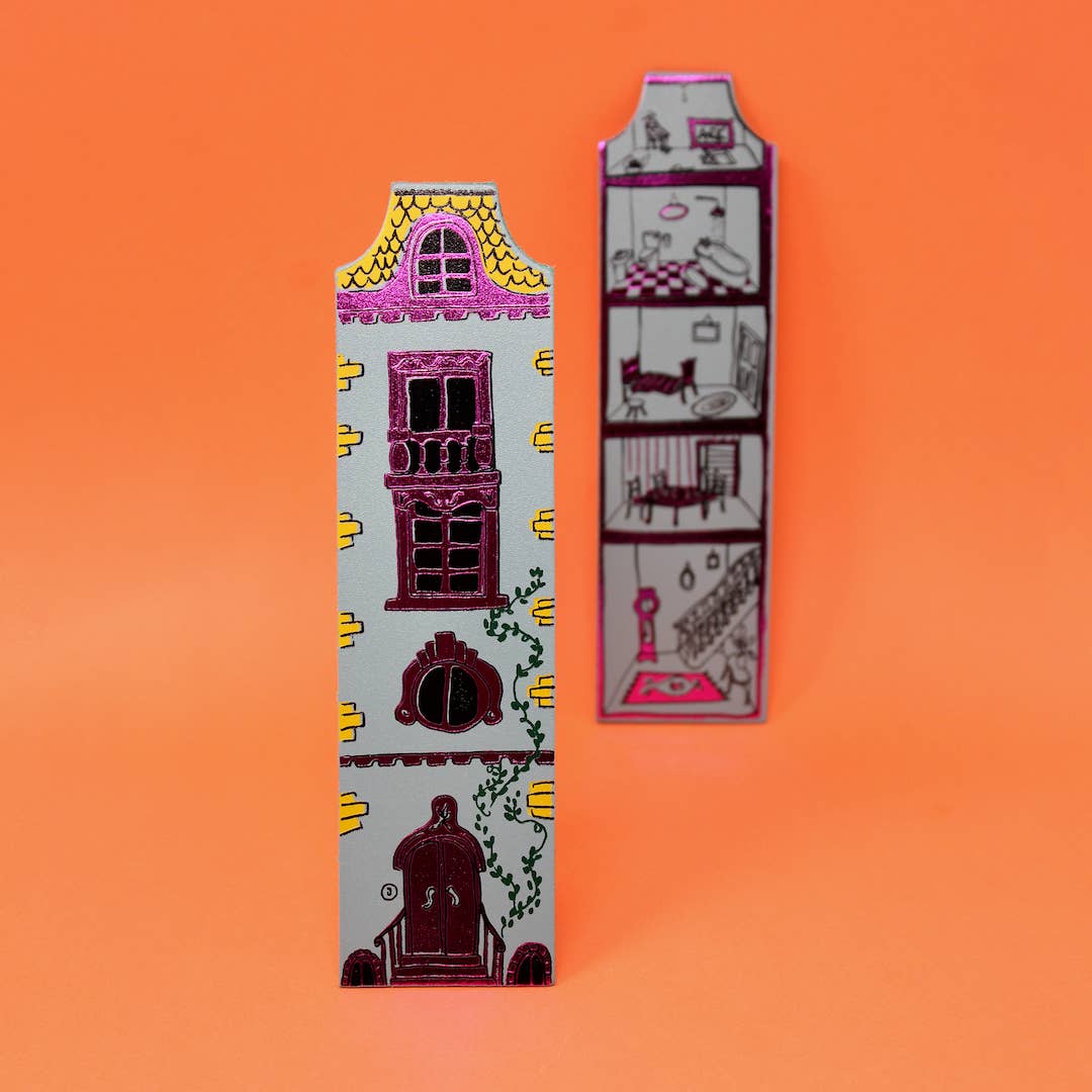 Dolls House Bookmark: Heritage Blue