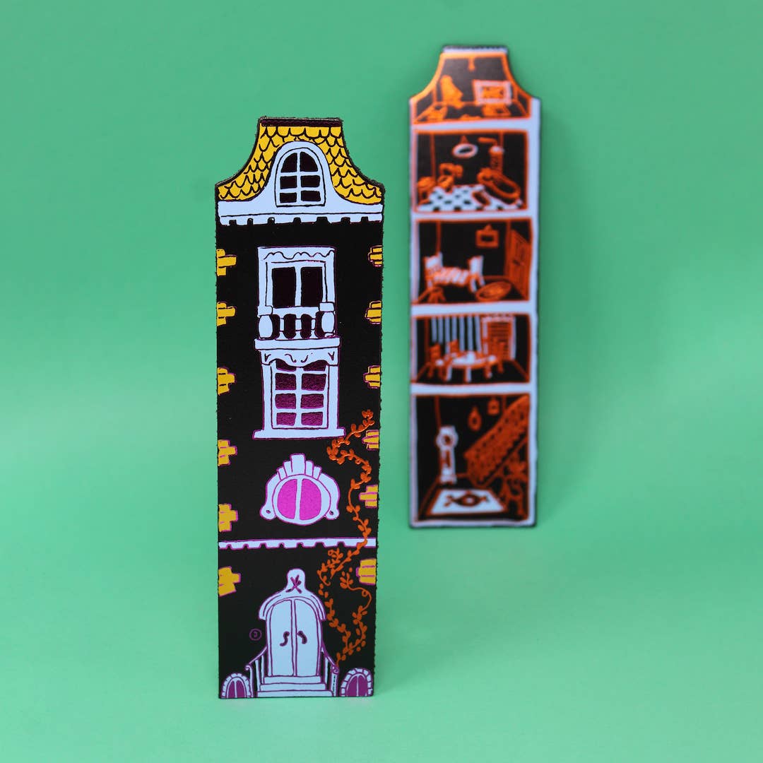 Dolls House Bookmark: Heritage Blue